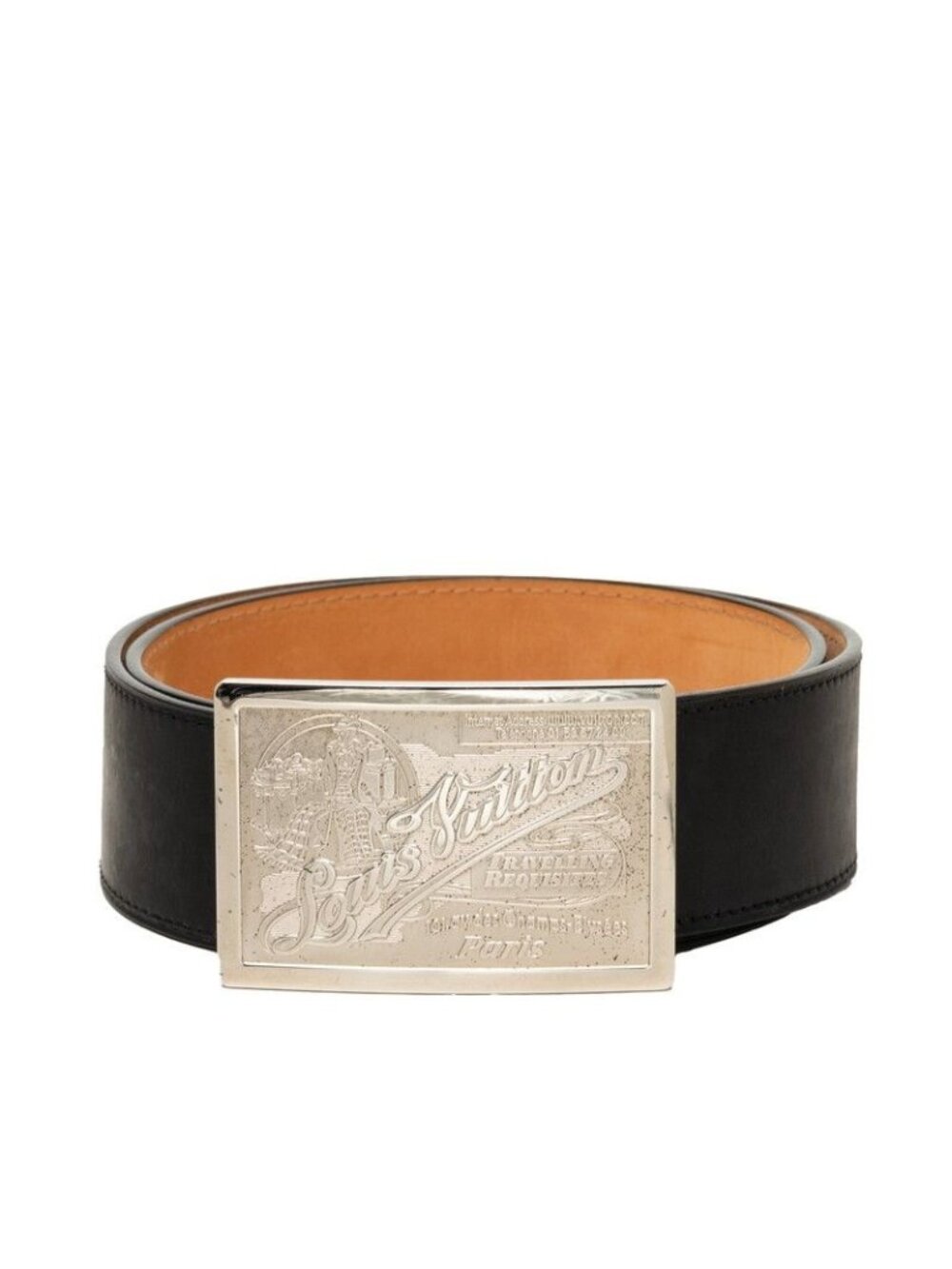 Louis Vuitton Ceinture Jeans 85/34 Black Leather